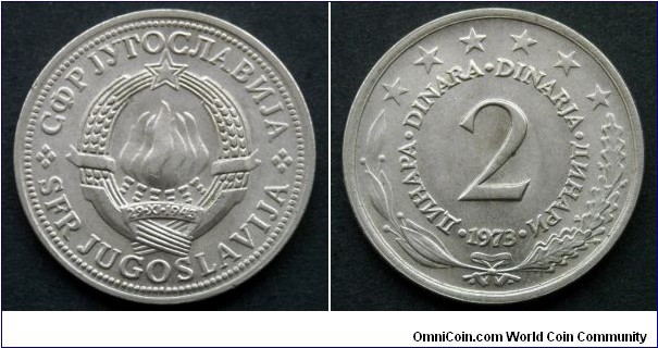 Yugoslavia 2 dinara.
1973