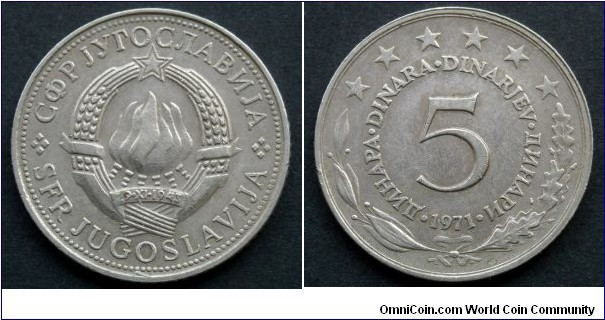 Yugoslavia 5 dinara.
1971 (II)