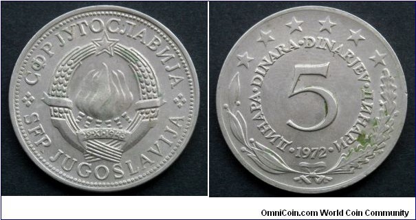 Yugoslavia 5 dinara.
1972 (II)