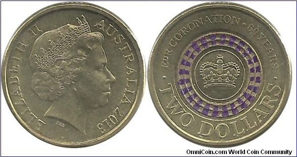 Australia Comm 2 Dollars 2013 - 60th Year of Coronation