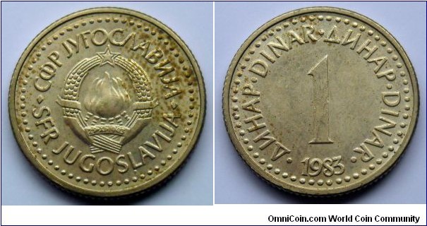 Yugoslavia 1 dinar.
1983 (II)