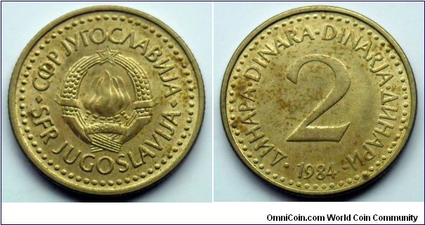 Yugoslavia 2 dinara.
1984 (II)