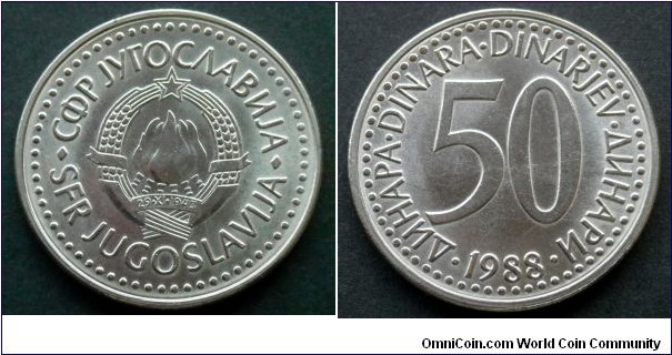 Yugoslavia 50 dinara.
1988 (II)