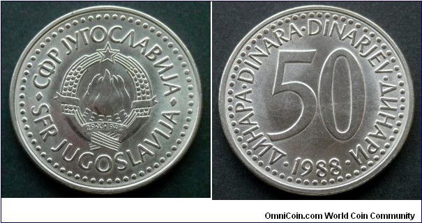 Yugoslavia 50 dinara.
1988 (II)