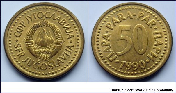 Yugoslavia 50 para. 1990 (II)