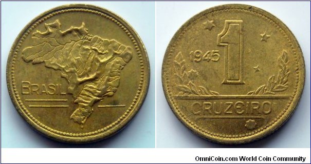 Brazil 1 cruzeiro.
1945