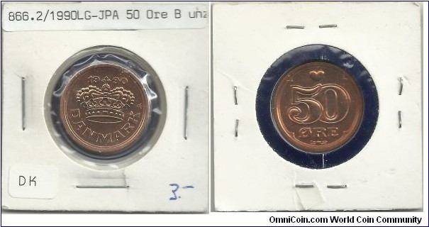 Denmark 50 Øre 1990 - From a special collection