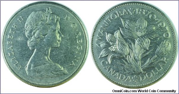 Canada1Dollar-Manitoba-km78-1970