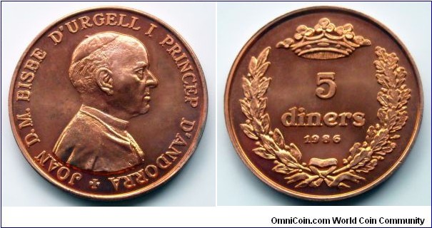 Andorra 5 diners.
1986