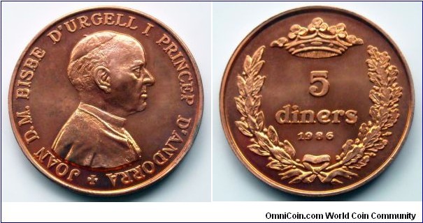 Andorra 5 diners.
1986