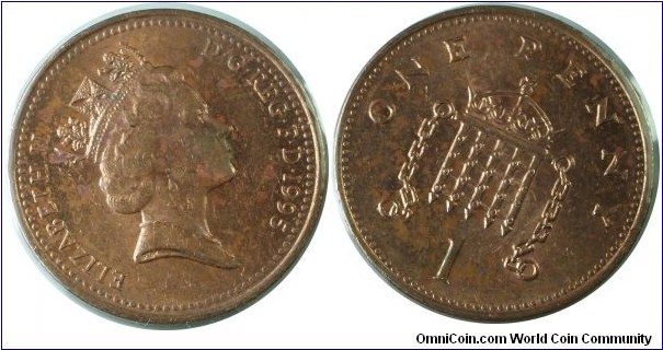 UK 1Penny-km935a-1995