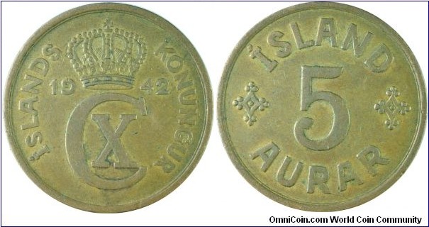 Iceland5Aurar-km7.2-1942