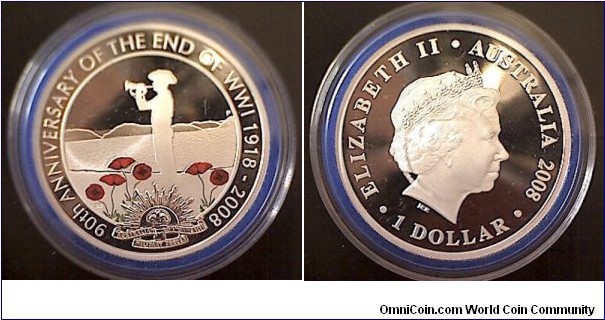 $1 90th Anniversary of WWI