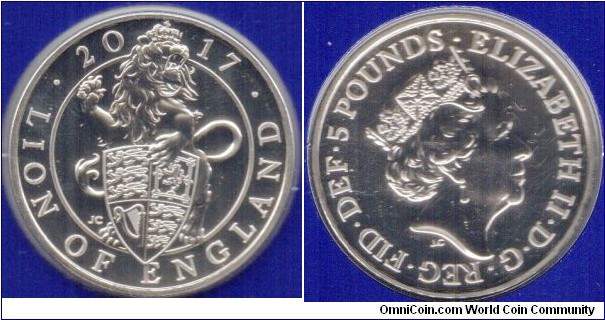 £5 The Lion of England, Queen’s Beasts