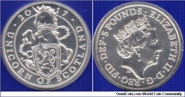 £5 The Unicorn of Scotland, Queen’s Beasts