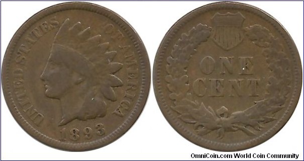 USA One Cent 1893