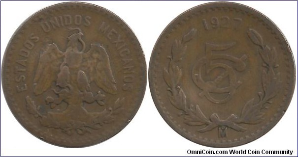 Mexico 5 Centavos 1927