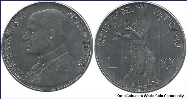 Vatican City 100 Lire 1979