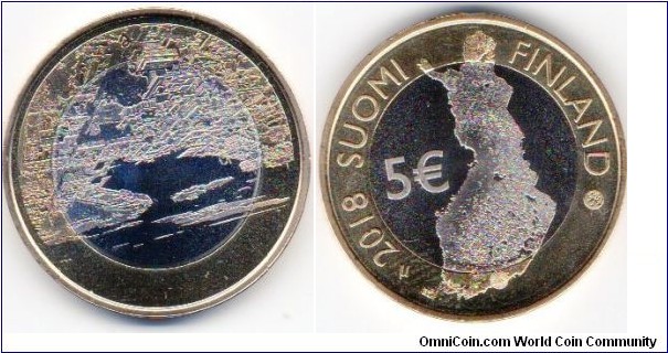 5 Euros Finnish National Landscapes Maritime Helsinki 