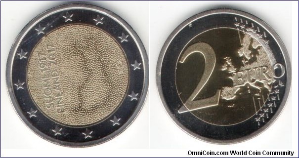 2 Euros 100 Anniversary of Indenpendence Silver Proof