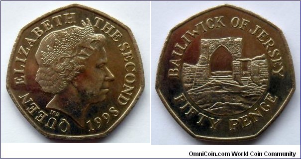 Jersey 50 pence.
1998