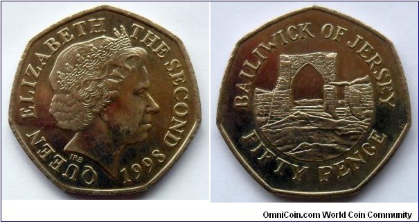 Jersey 50 pence.
1998