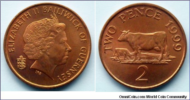 Guernsey 2 pence.
1999