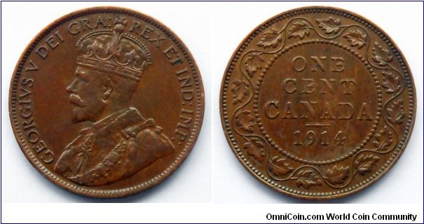 Canada 1 cent.
1914