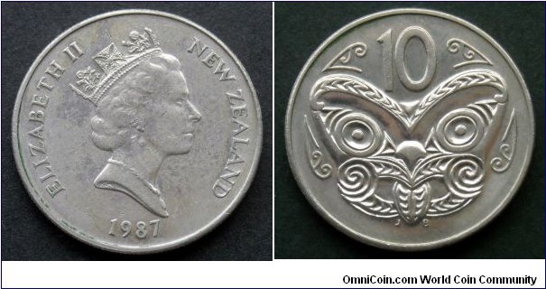 New Zealand 10 cents.
1987 (II)