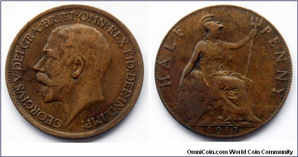Half penny 1917