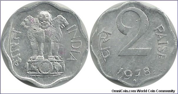 India-Republic 2 Paise 1978(H)