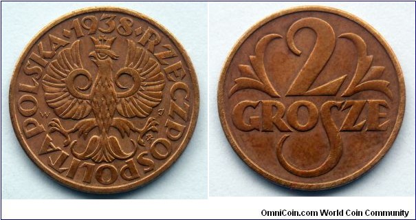 Poland 2 grosze.
1938