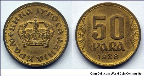 Yugoslavia 50 para.
1938 (II)