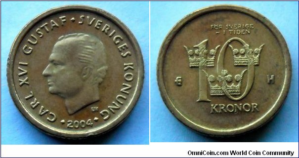 Sweden 10 kronor.
2004 (H)