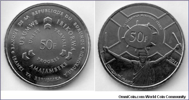 Burundi 50 francs.
2011 (II)