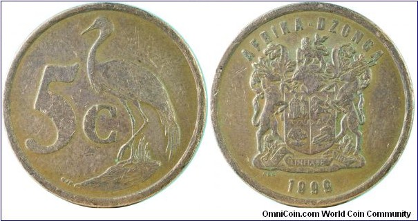 South Africa5Cents-km160-1999