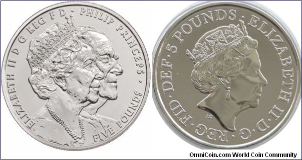  £5 Queen Elizabeth's Platinum Wedding