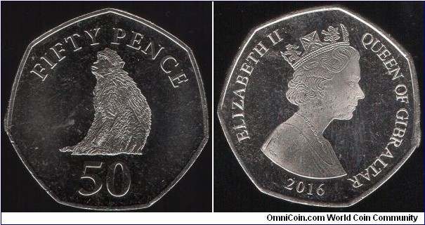 50p Barbary Ape