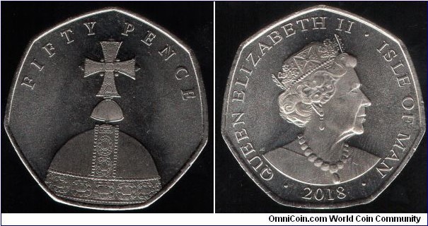 50p 65th Anniversary of the Coronation of Queen Elizabeth II  the Orb