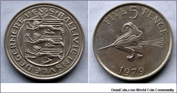 Guernsey 5 pence.
1979