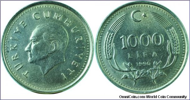 Turkey1000Lira-km997-1990