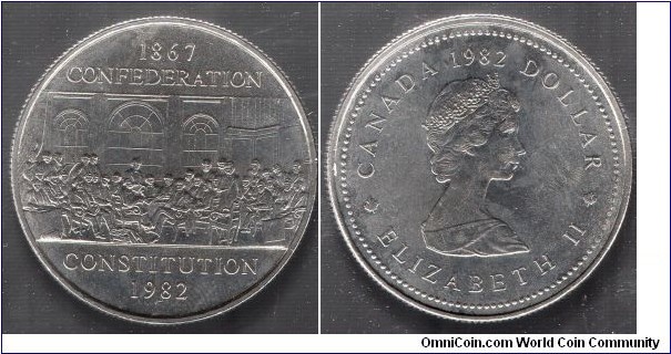 $1 1867 Confederation-Constitution