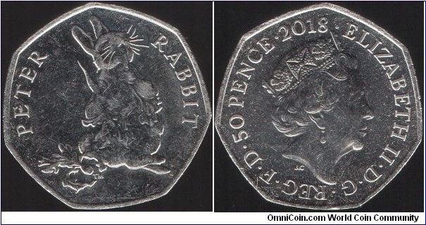 50p Beatrix Potter's Peter Rabbit