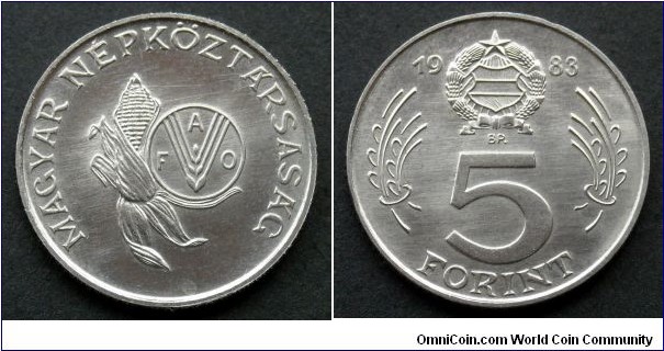 Hungary 5 forint.
1983, F.A.O. (II)