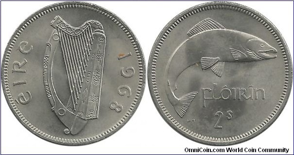 Ireland 1 Florin 1968-unc