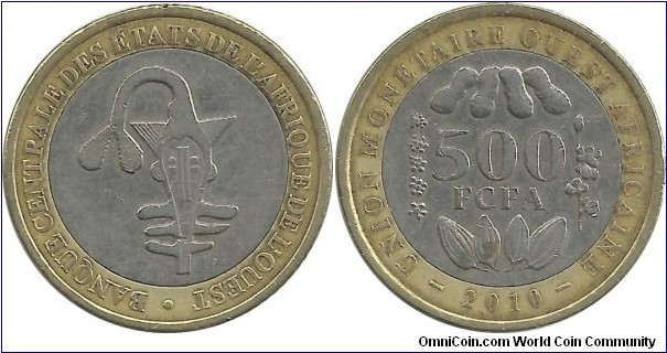 WestAfricanStates 500 Francs 2010