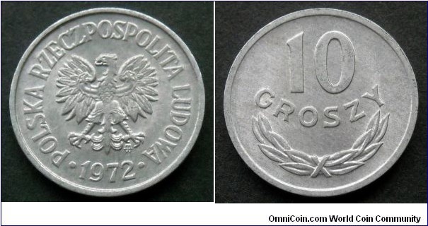 Poland 10 groszy.
1972 (MW)