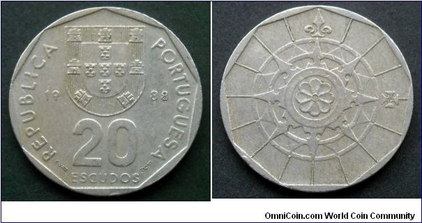 Portugal 20 escudos.
1988 (II)