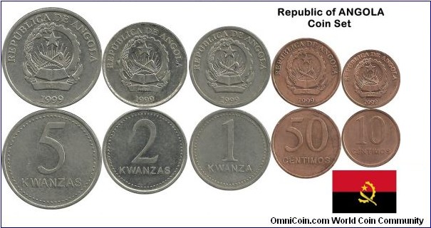 Angola-Republic (1999) Coin Set