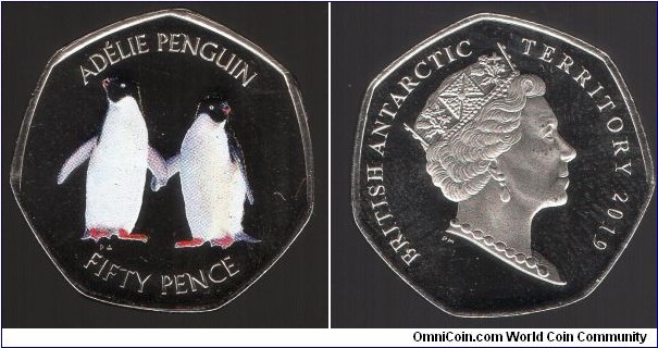 British Antarctic Territory 50p Adelie Penguin